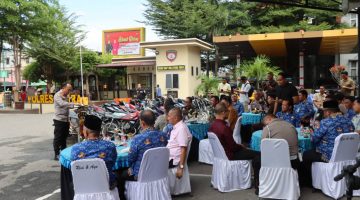 46 Knalpot Brong Dimusnahkan, Polres Aceh Tenggara Tegaskan Komitmen Tertib Berlalu Lintas