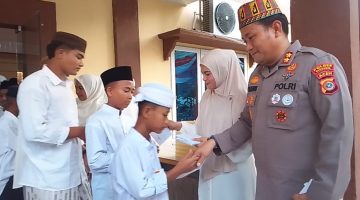 Polres Bireuen Peringati Maulid Nabi Muhammad Shallallahu Alaihi wa Sallam, Santuni Ratusan Anak Yatim dan Santri